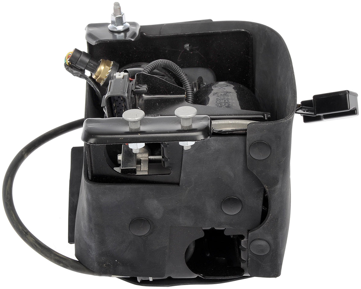 Dorman compressor installed under vehicle demonstrating direct-fit replacement benefit