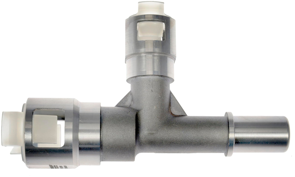 Dorman connector installed on heater hose demonstrating secure connection and reliability