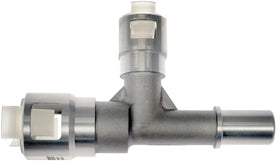 Dorman connector installed on heater hose demonstrating secure connection and reliability