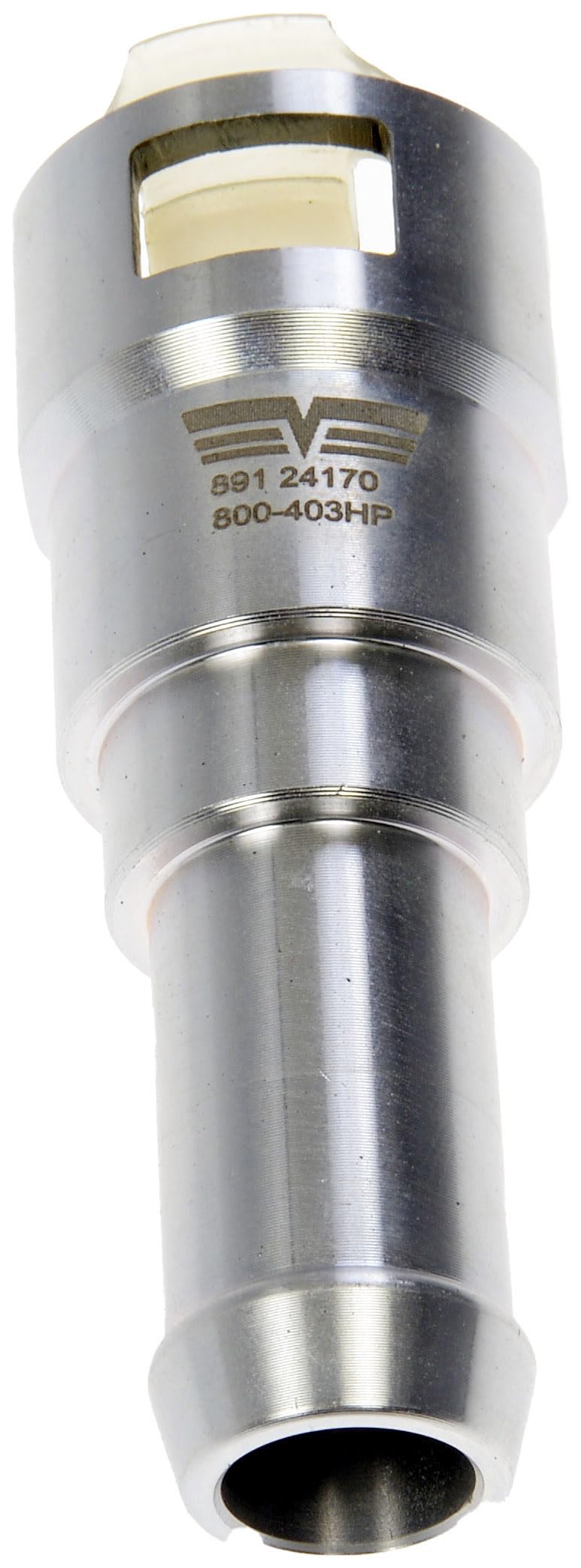 Dorman connector installed under hood illustrating durable upgrade and leak prevention