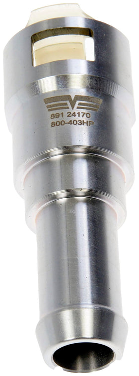 Dorman connector installed under hood illustrating durable upgrade and leak prevention