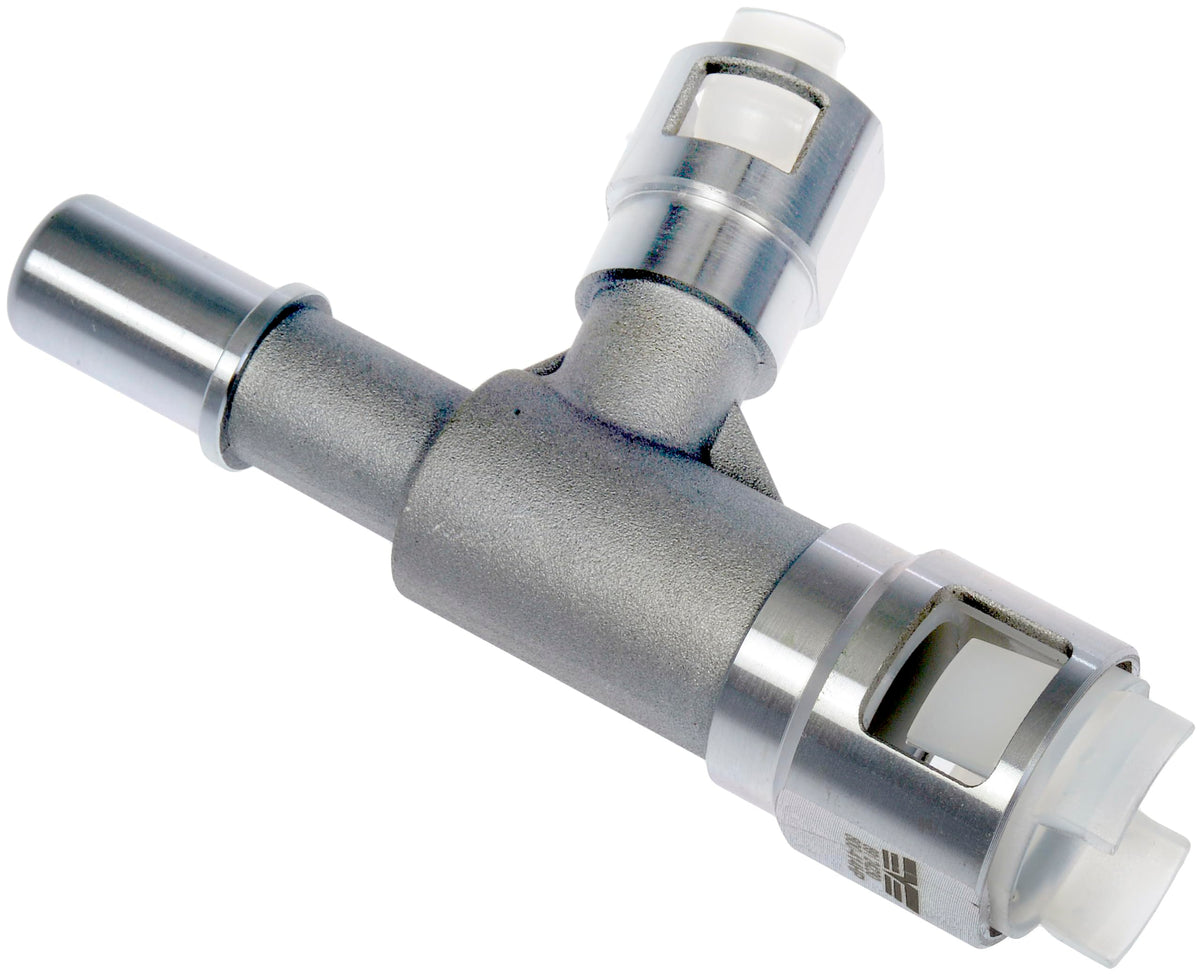 Dorman connector beside ruler to show scale and ensure correct fitment for vehicles
