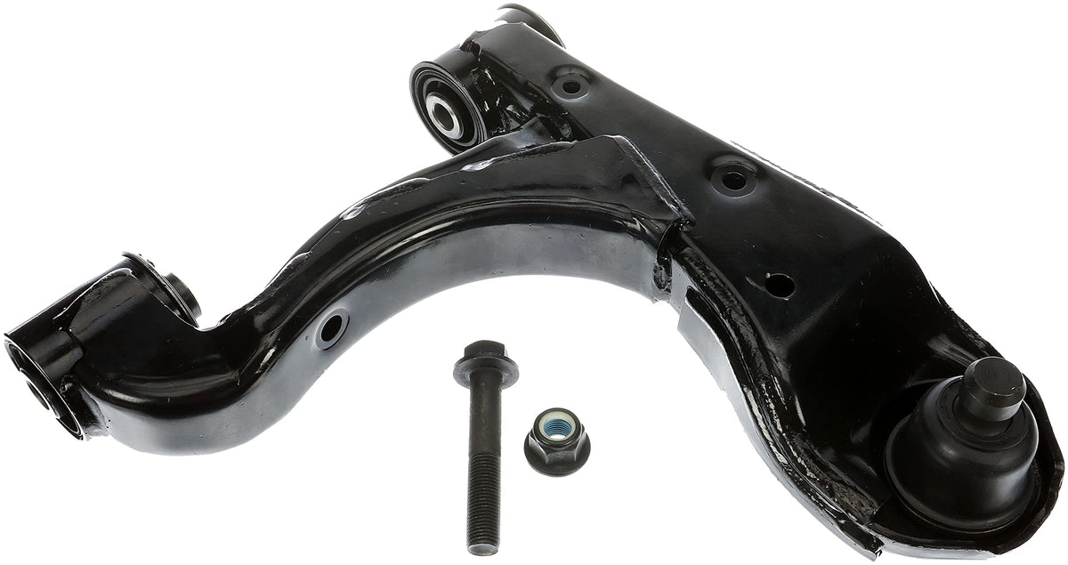 Dorman control arm installed on vehicle illustrating restored suspension stability benefit
