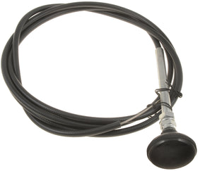 Dorman control cable front view showing full 8-foot length and knob for easy reach