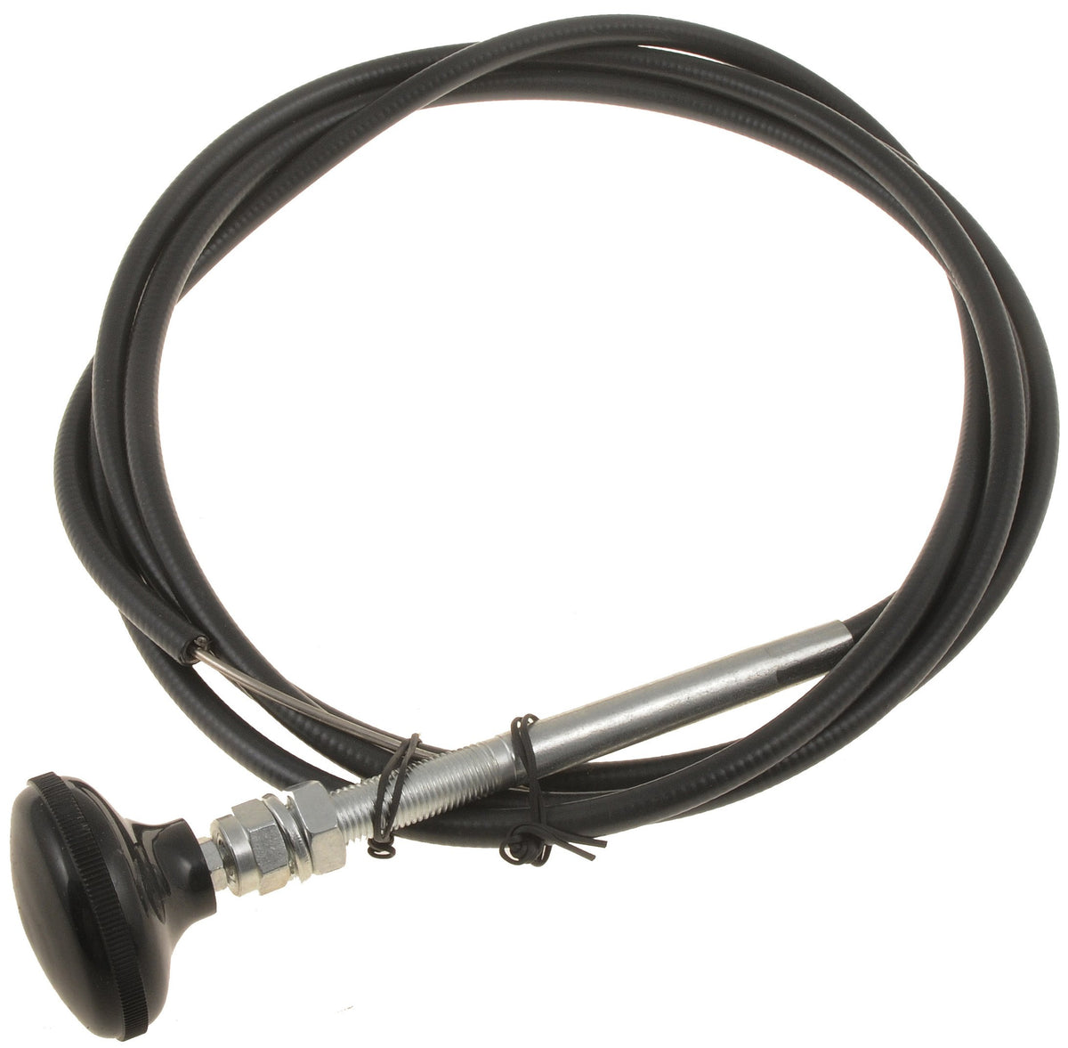 Dorman control cable installed in equipment demonstrating smooth push-pull operation