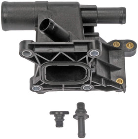 Dorman coolant outlet closeup of flange illustrating durable sealing surface and fit