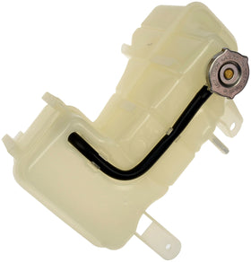 Dorman front coolant reservoir showing overall tank shape and fit benefit