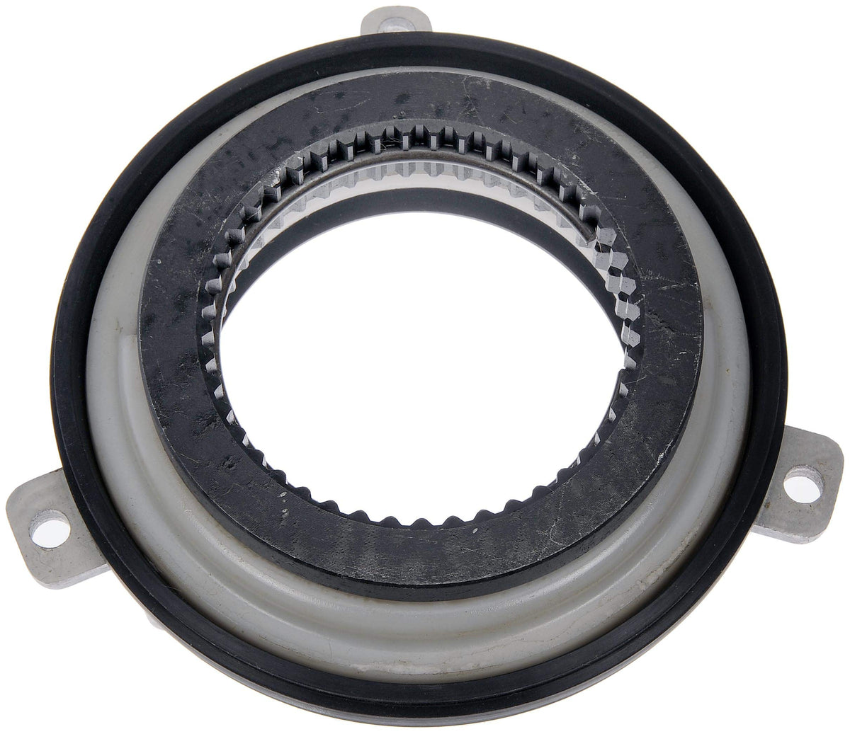 Dorman installed on a wheel hub demonstrating restored 4WD engagement