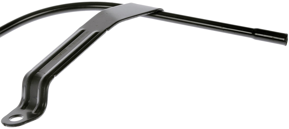 Dorman dipstick tube installed in engine bay demonstrating correct alignment
