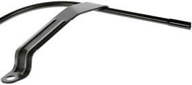 Dorman dipstick tube installed in engine bay demonstrating correct alignment