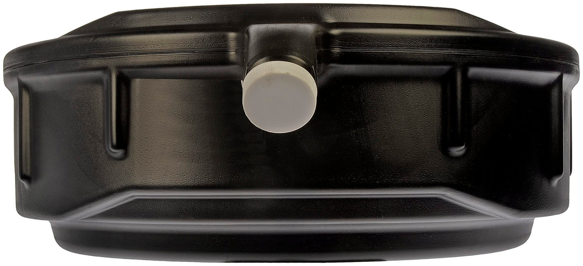 Dorman drain pan closeup of handle and splash guard for secure pouring