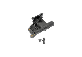 Dorman engine coolant water outlet front view showing mounting points and benefits