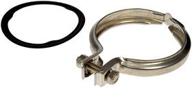 Dorman clamp close-up of threads and fastener showing corrosion resistance and strength