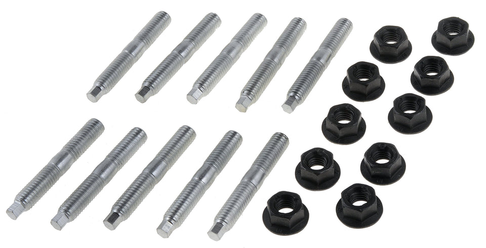 Dorman exhaust manifold hardware kit packaging showing all components and fitment benefit