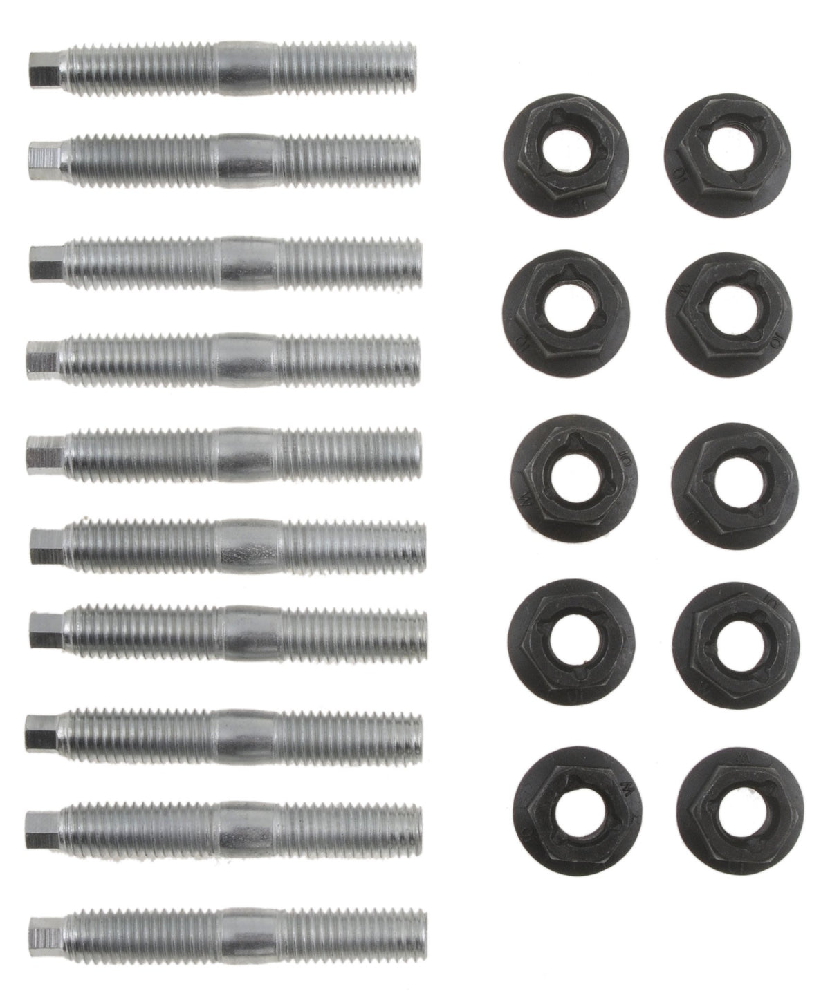 Dorman hardware kit installed on engine demonstrating secure manifold mounting and leak prevention
