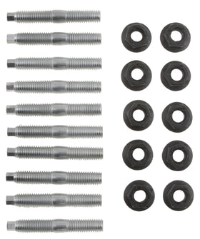 Dorman hardware kit installed on engine demonstrating secure manifold mounting and leak prevention
