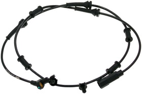 Dorman front ABS wheel speed sensor front view showing mounting and fit for easy replacement