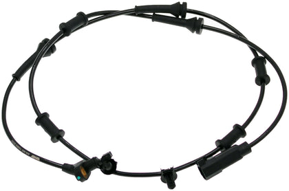 Dorman front ABS wheel speed sensor front view showing mounting and fit for easy replacement