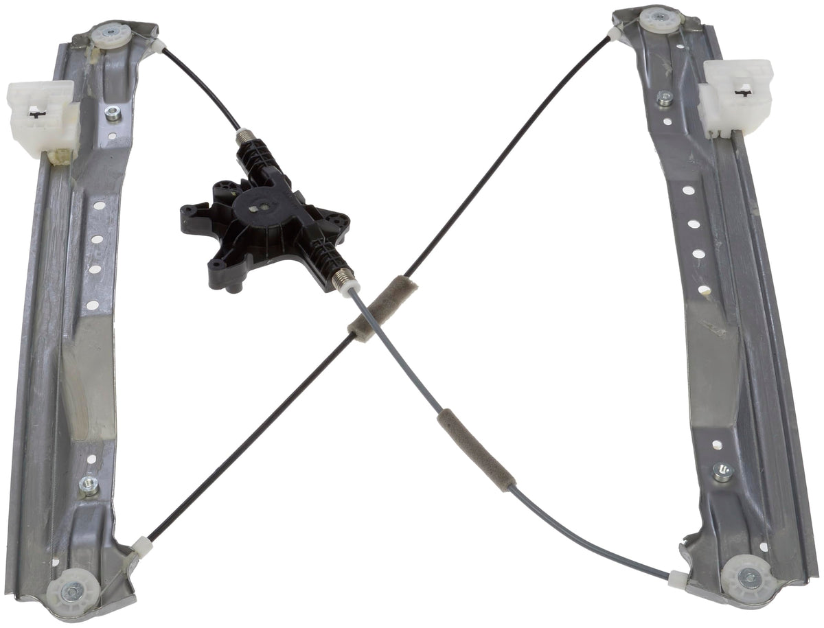 Dorman front driver regulator packaging showing part and compatibility benefits