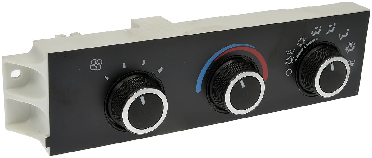 Dorman front HVAC control module front view showing factory-fit appearance and restored controls