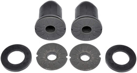 Dorman front rack and pinion mount bushing front view showing shape and bolt holes benefits secure fit