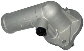 Dorman front view coolant outlet showing mounting pattern and improved durability