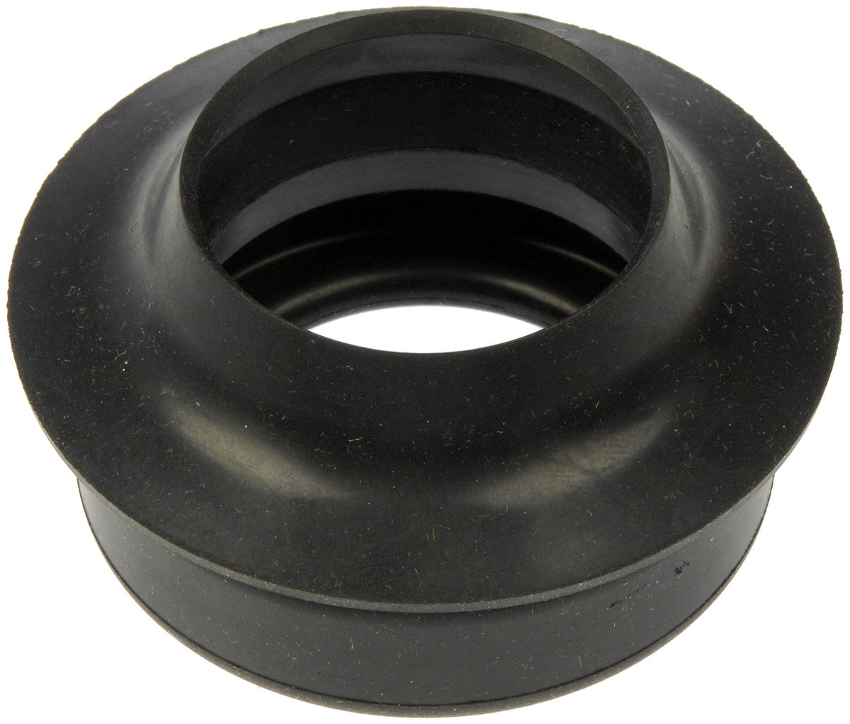 Dorman fuel filler neck seal front view showing precise fit and leak prevention