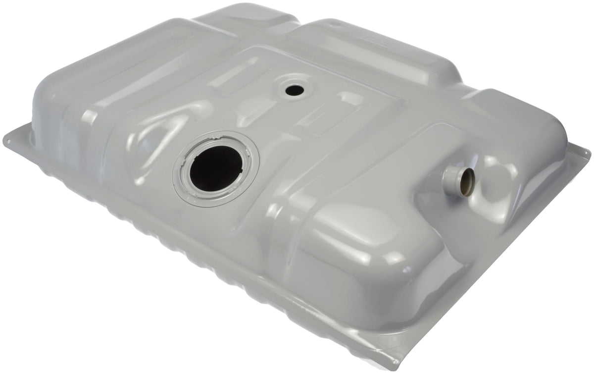 Dorman fuel tank front profile showing mounting points and correct fit