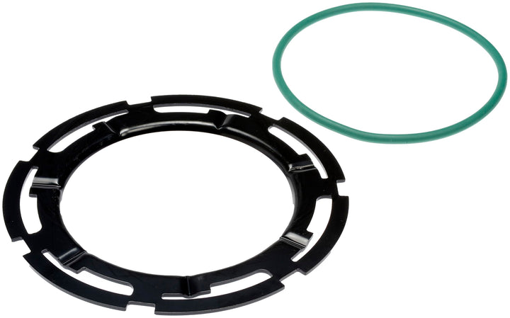 Dorman fuel tank lock ring front view showing direct-fit design and reliable seal