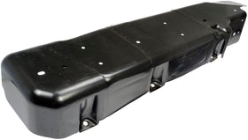 Dorman fuel tank skid plate front view showing fit and protection