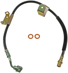 Dorman H620051 front driver side hose in package showing exact fit