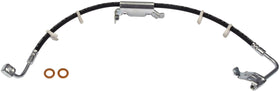Dorman H621750 front driver side hose showing packaging and benefit of correct fit