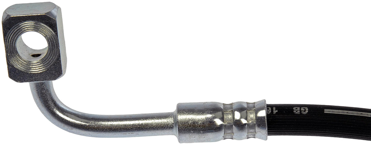 Close-up of Dorman H621750 EPDM hose and coated fittings for corrosion resistance