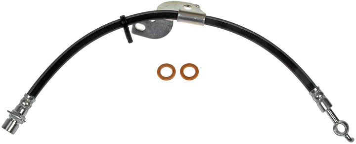 Dorman H621912 front passenger hose packaged showing part and label, ensures correct replacement
