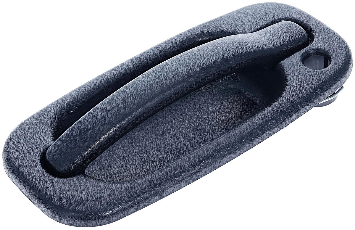 Dorman handle next to ruler showing exact dimensions for accurate fit