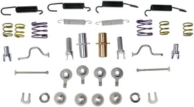 Dorman HW17393 installed on brake backing plate demonstrating correct alignment benefit