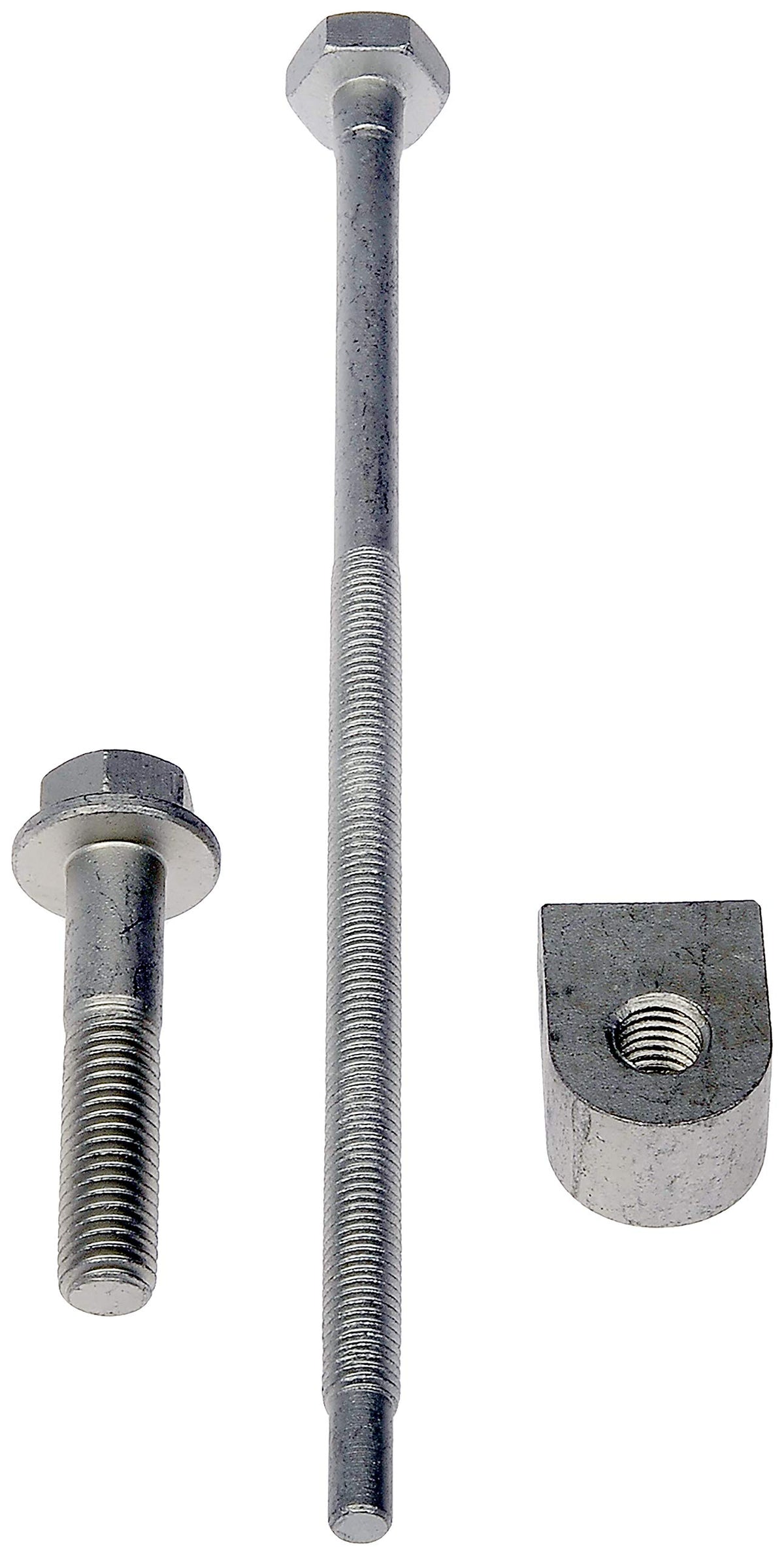 Dorman kit installed on engine idler pulley demonstrating restored belt tension and alignment