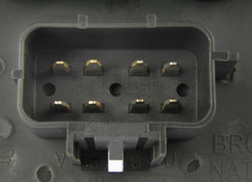 Dorman board installed in tail lamp housing showing restored light function