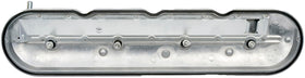 Dorman valve cover installed on engine driver side illustrating correct alignment benefit