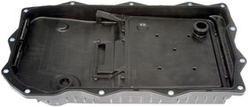 Dorman pan installed under vehicle demonstrating improved service access and reduced mess
