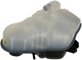 Dorman reservoir installed underhood in Ford truck demonstrating restored coolant function