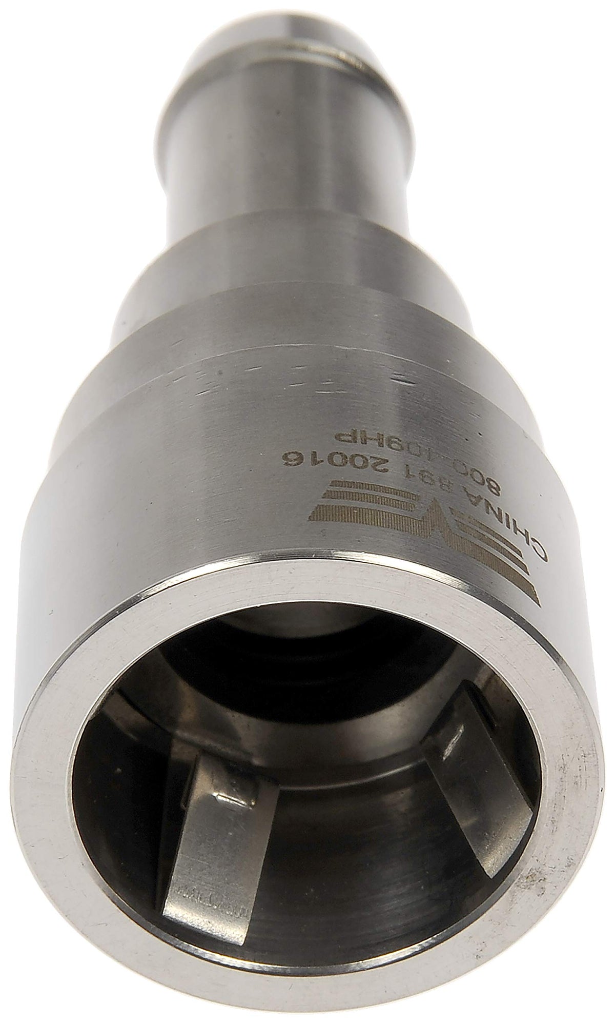 Dorman coolant connector installed in engine bay showing correct fit and reliability