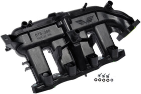Dorman intake manifold mounting holes detail showing reinforced attachment points benefit