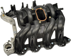 Dorman manifold installed on engine demonstrating direct OEM-style fit