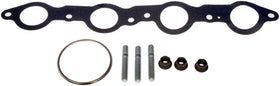 Dorman manifold beside ruler demonstrating exact dimensions for confident fitment