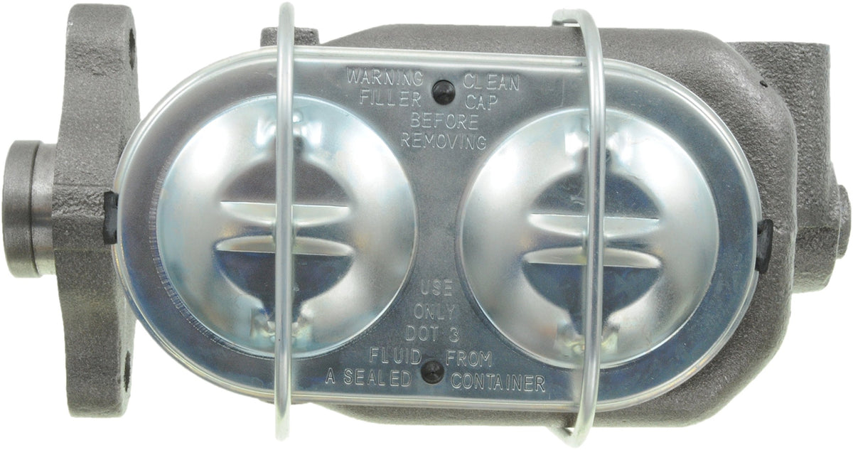 Dorman master cylinder installed in classic Chevrolet engine bay demonstrating correct fit