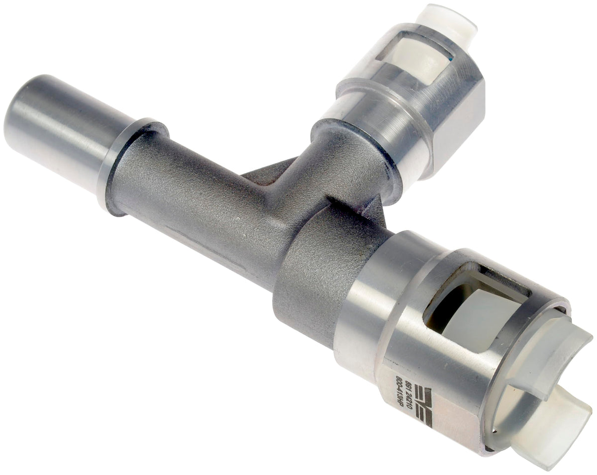 Dorman metal heater connector front view showing durable construction and improved longevity