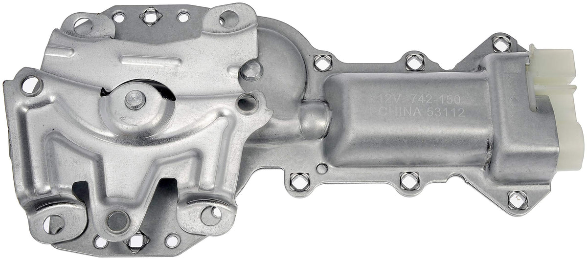 Dorman motor side profile highlighting gear housing and quieter operation benefit