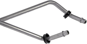 Dorman hose assembly installed in engine bay showing correct routing benefit