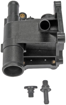 Dorman outlet installed in engine bay demonstrating correct fit and leak prevention